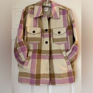 GAP size L oversized flannel shirt/jacket